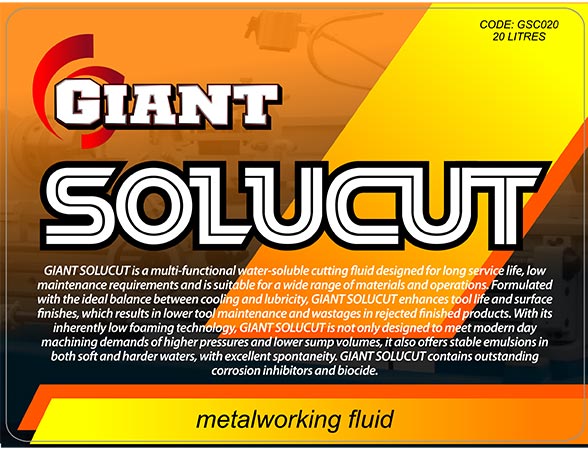 GIANT SOLUCUT – Available sizes: 5L, 20L, 200L