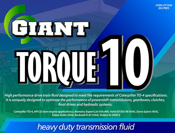 GIANT TORQUE 10 – Available sizes: 20L