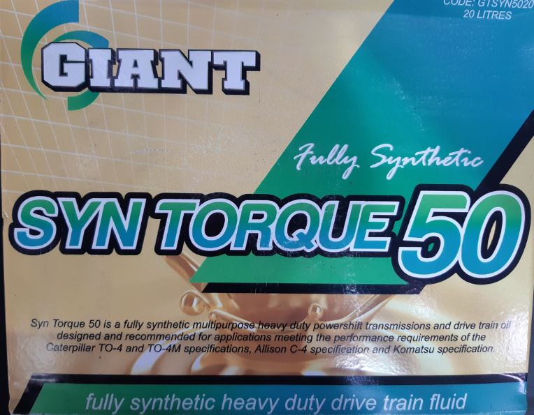 SYN TORQUE 50 – Available sizes; 20L, 200L