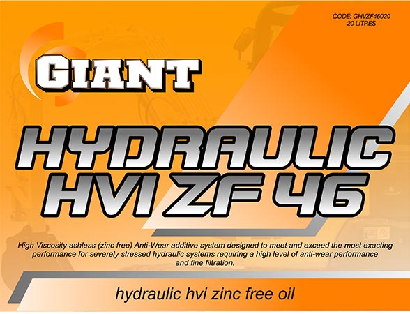 GIANT HYDRAULIC HVIZF 46 – Available sizes: 20L, 200L