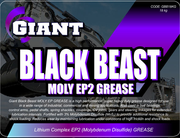 GIANT BLACK BEAST – Available sizes: 400g Screwtype LS Cartridge, 450g Cartridge, 18kg, 180kg