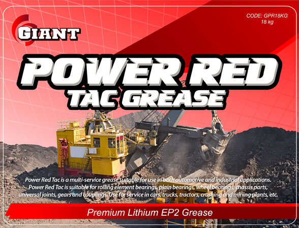 GIANT POWER RED GREASE – Available sizes: 400g, 450g, 18kg, 50kg, 180kg