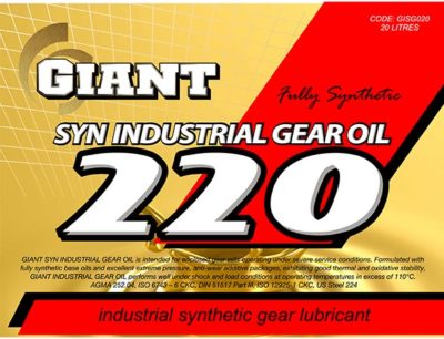 Giant Syn Industrial Gear Oil 220