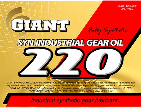 Giant Syn Industrial Gear Oil 220