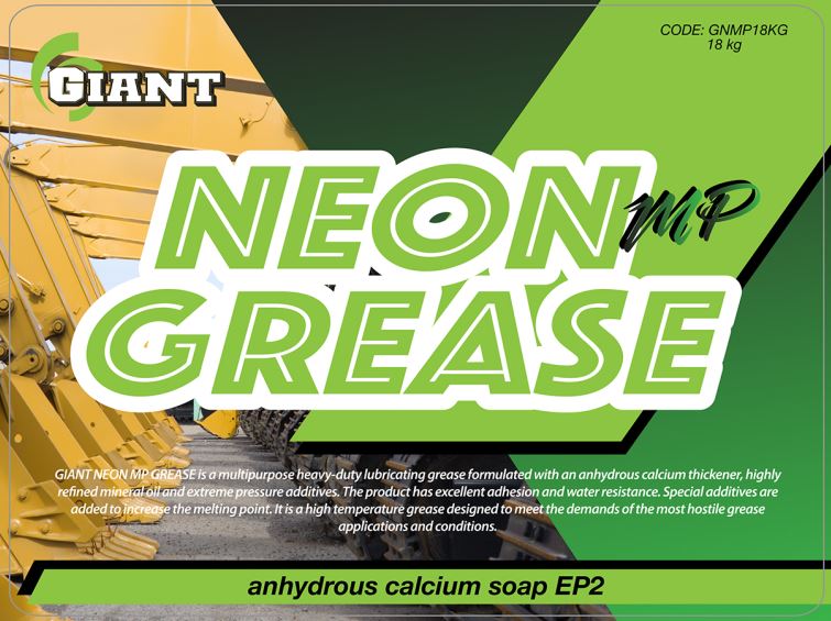 GIANT NEON CALCIUM GREASE – Available sizes: 450g, 18kg