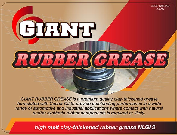 GIANT RUBBER GREASE – Available sizes: 500g