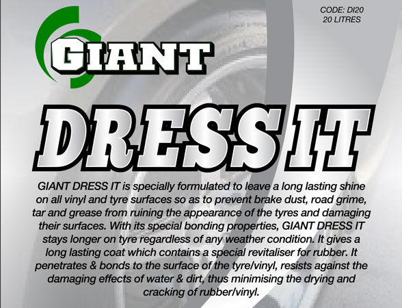 GIANT DRESS IT – Available sizes: 5L, 20L