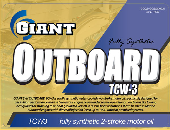 GIANT SYN OUTBOARD TCW3 – Available sizes: 1L, 5L, 20L