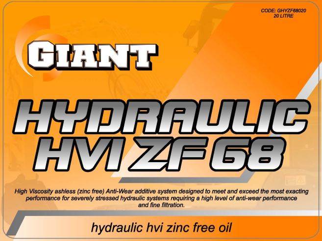 GIANT HYDRAULIC HVIZF 68 – Available sizes: 20L, 200L