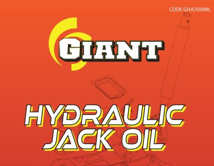GIANT HYDRAULIC JACK OIL – Available sizes: 500ml