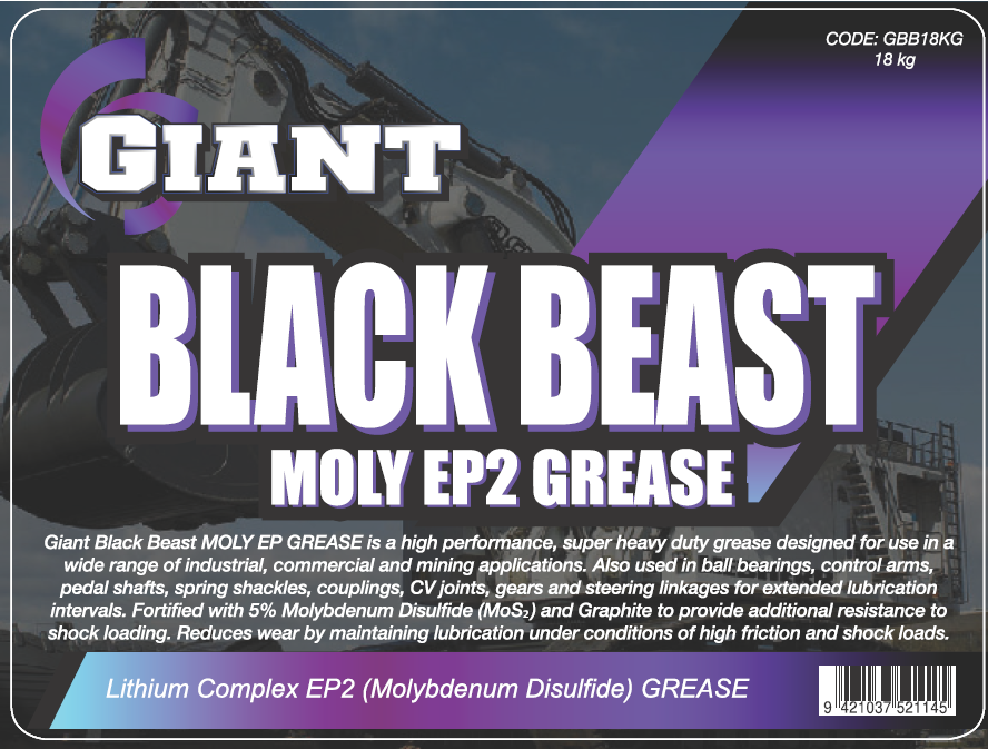 GIANT BLACK BEAST – Available sizes: 400g Screwtype LS Cartridge, 450g Cartridge, 18kg, 180kg
